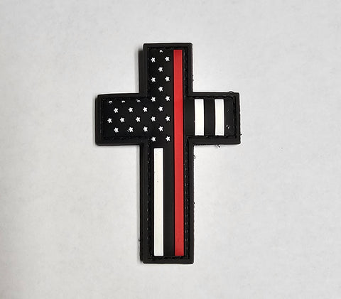 RED LINE CROSS PATCH